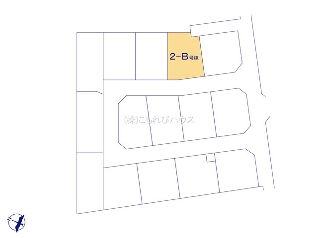第7上尾二ツ宮　新築一戸建て　ハートフルタウン　2-Bの区画図|【全15棟・2-B号棟】
26.7.26　撮影済み