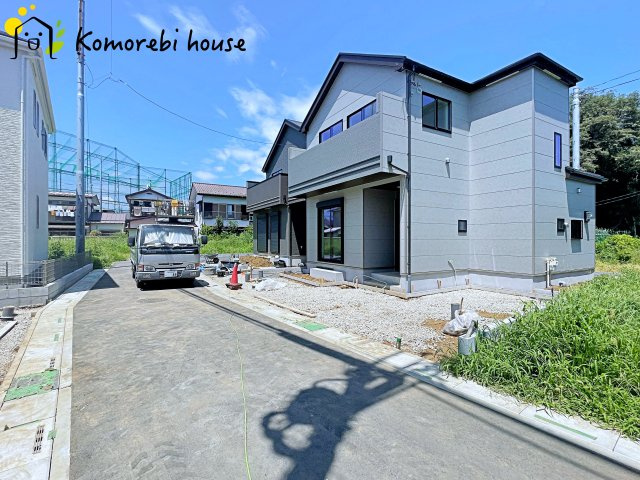 第7上尾二ツ宮　新築一戸建て　ハートフルタウン　2-Bの前面道路含む現地写真|26.7.26　撮影済み