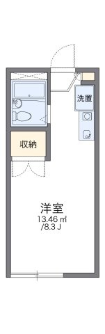 レオパレスウィステリアＣの間取り