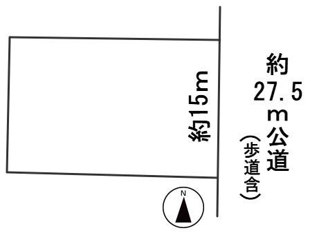 ６７０１６　岐阜市茜部菱野1丁目土地の区画図