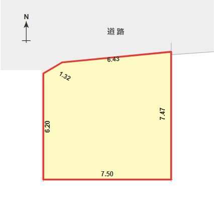 大宮区桜木町４丁目　桜木小学校学区　中古戸建の区画図
