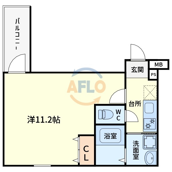 フジパレス阿倍野丸山通Ⅱ番館の間取り|フジパレス阿倍野丸山通Ⅱ番館