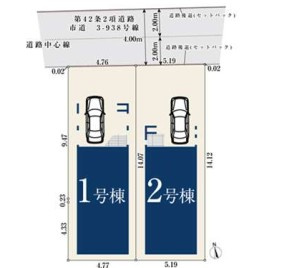 所沢市けやき台　全2棟　新築戸建　MIRASUMOの区画図