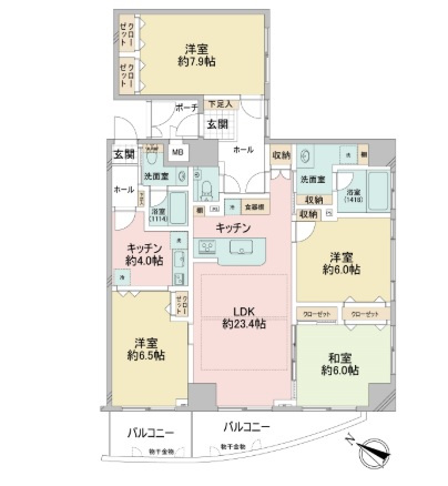 【間取り】 | ロワール横濱レムナンツ