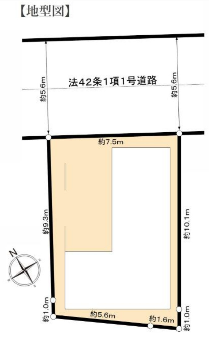 横浜市港南区日野5丁目 新築戸建て【仲介手数料無料】の区画図