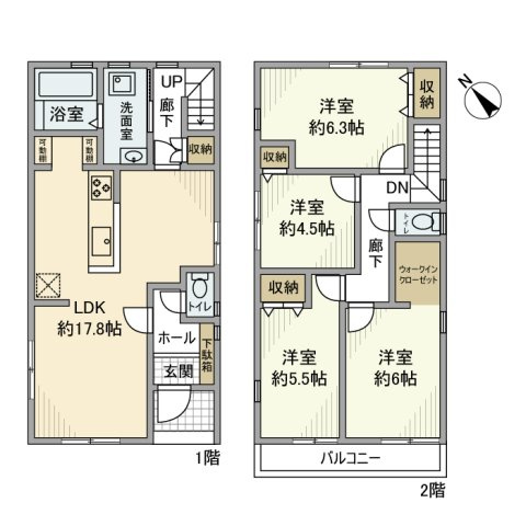 磯辺戸建の間取り