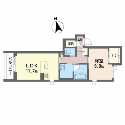 ベレオ中央通の間取り