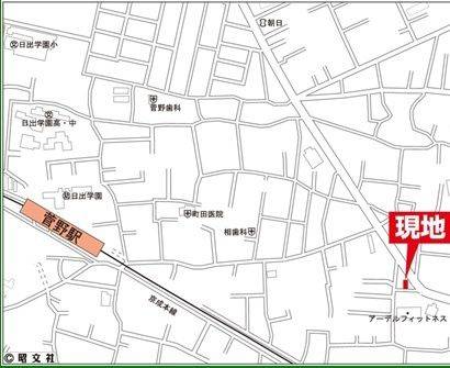 ベルピア・菅野第１の地図