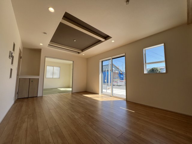 新築　藤岡市藤岡全8棟　Blooming　Garden　1号棟の居間・リビング|藤岡市藤岡全4棟　Blooming　Garden