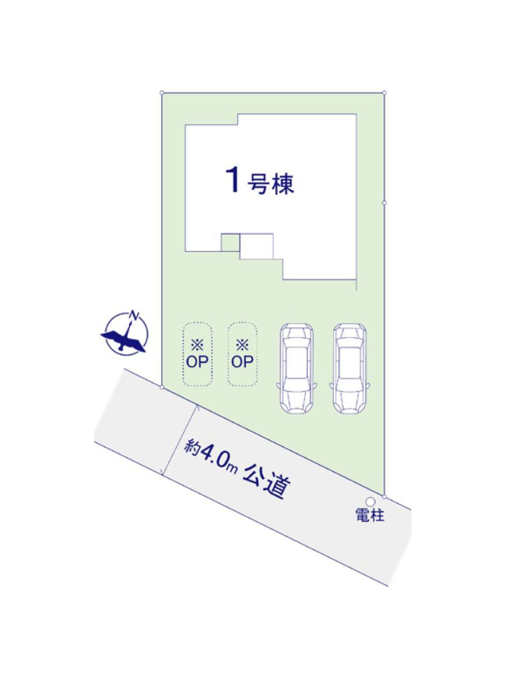 福岡市南区鶴田2丁目第5-1棟（1号棟）の区画図|配置図（1号棟）