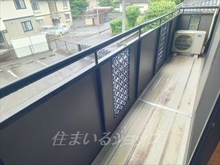 セジュール友清　Ａ棟のバルコニー
