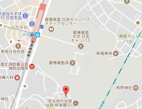 ＯＲＥＯ日吉の地図