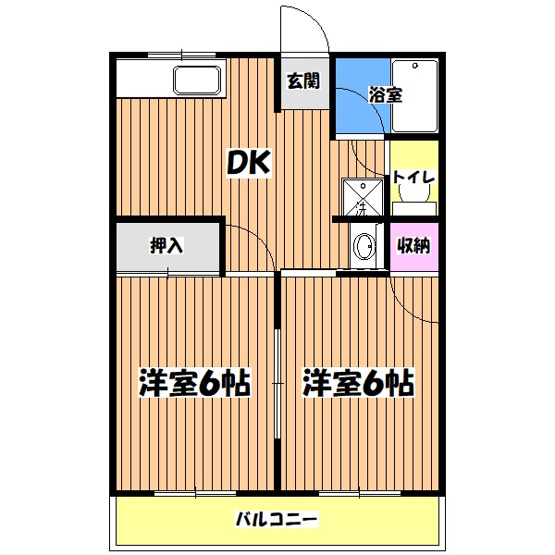 【間取り】 | ハタノコーポ横川