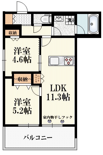 （仮称）代田２丁目メゾンの間取り