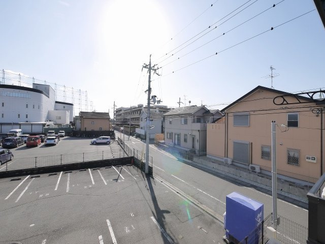 レオパレス八条Ⅲのバルコニー|日当たりも良好です。