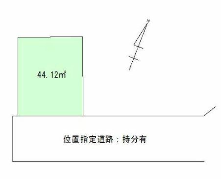 【土地】鶴ヶ島市上広谷売地の土地図