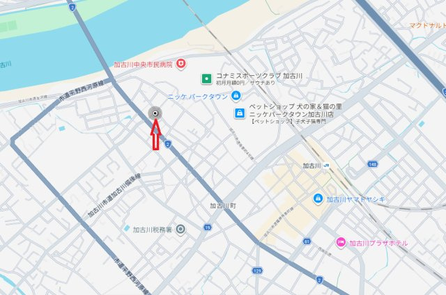 加古川市加古川町本町（全2）A号棟の地図