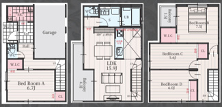 | 【名古屋市千種区萱場2丁目1202新築戸建1号棟】✨️仲介手数料無料✨️上野小学校・振甫中学校
