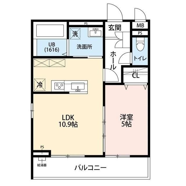 横浜市戸塚区矢部町のアパートの間取り