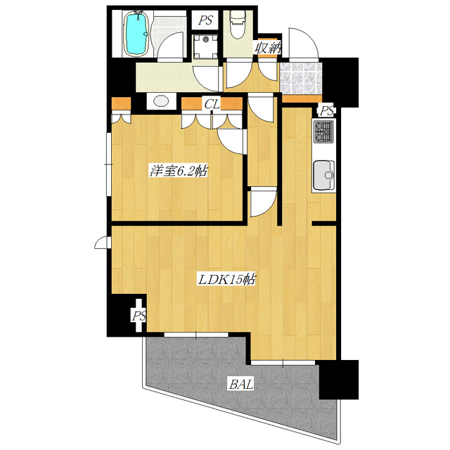 エスティメゾン赤羽の間取り|南向きの角部屋です☆