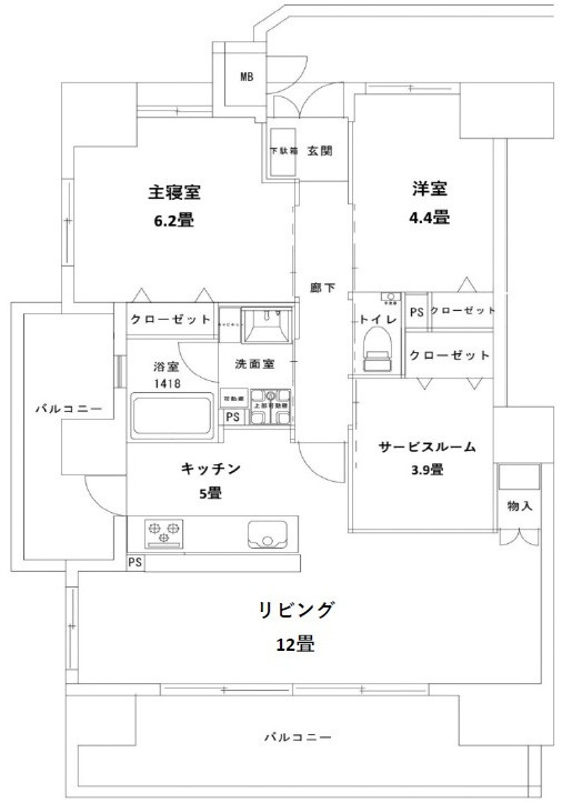 ディアメゾン観音本町リアーレの外観