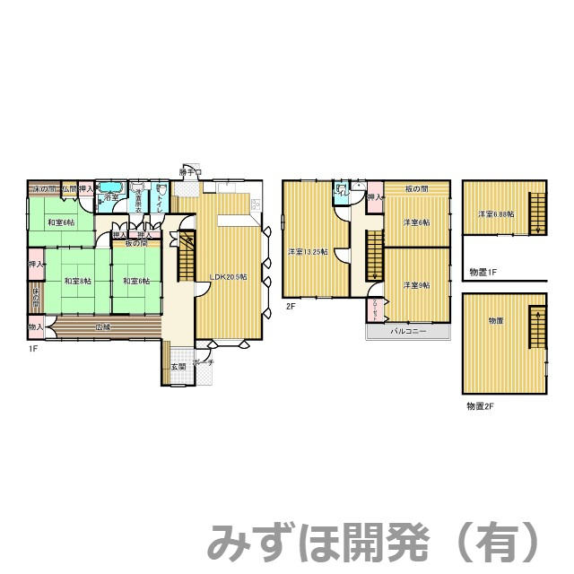 山形市西田5-25-45　の間取り