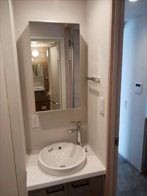 FABRIC中井dueResidenceの独立洗面台