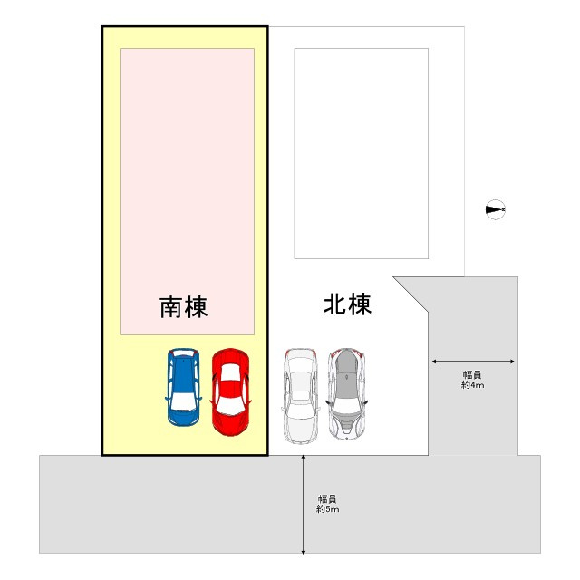 山形県山形市西田4-2-25南棟の間取り|最大３台駐車可能予定です！