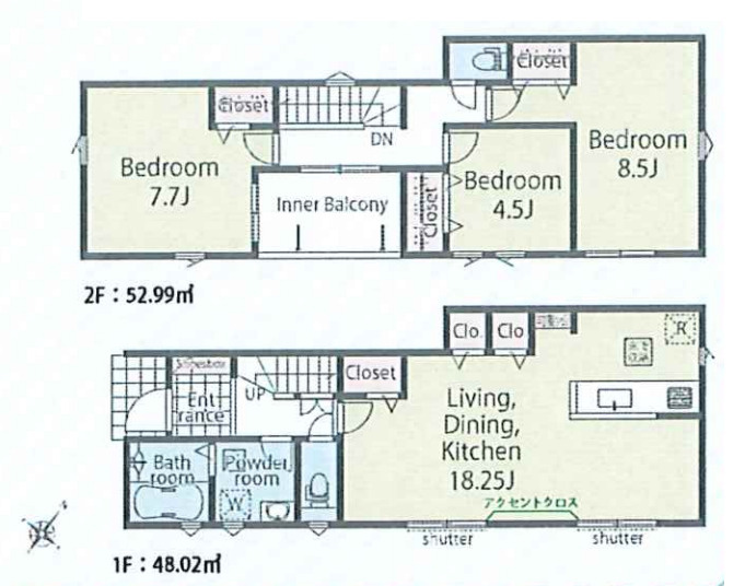 さいたま市西区佐知川　第1期　新築戸建て　リナージュネクスジー　03の間取り|【全3棟・3号棟】さいたま市西区佐知川第1期　新築戸建て　リナージュネクスジー03・3LDK・土地面積126.36m2・建物面積101.01m2