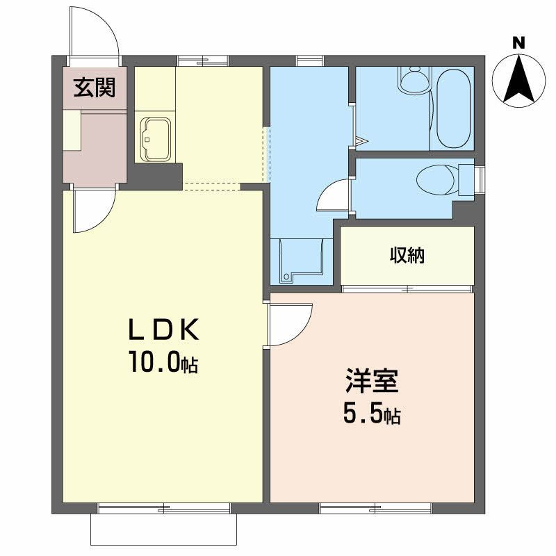 フレグランスＫの間取り