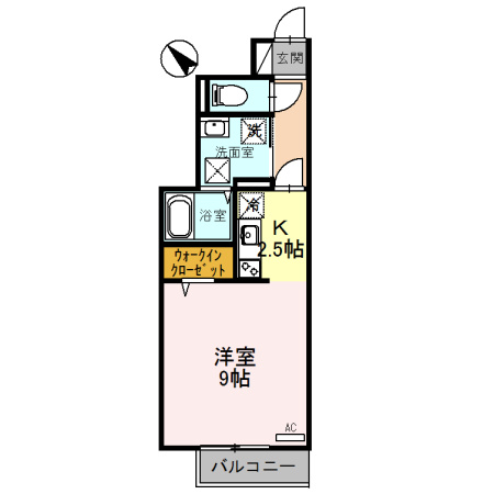 D-room片口の間取り
