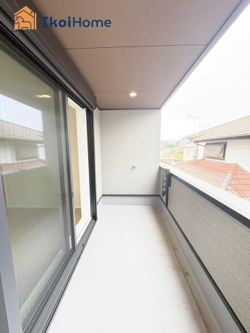 神戸市北区緑町5丁目　全2棟　新築戸建　1号地のバルコニー|【ホームページに現地動画掲載中】●年中無休：当日予約可●雨でも安心のインナーバルコニーです♪