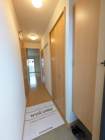 スカイハイツの玄関