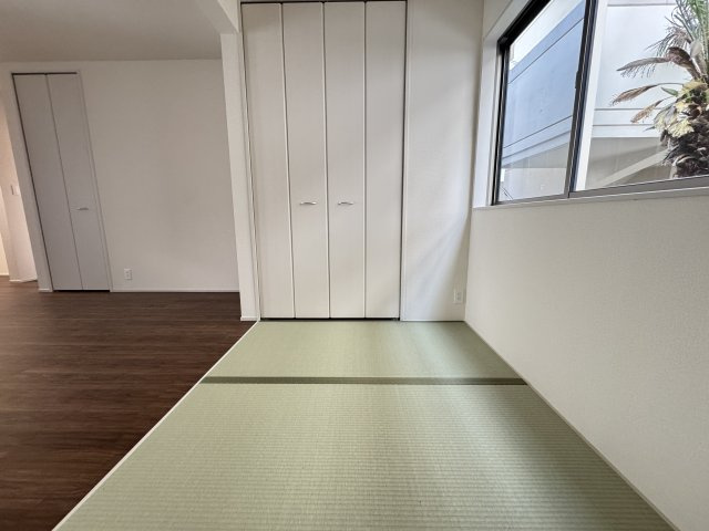 うるま市前原（全10棟）4号棟の和室|4号棟　畳コーナー3帖＋収納付き♪
