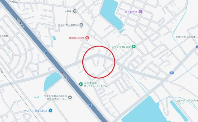 加古川市平岡町高畑　　JR「東加古川駅」徒歩15分の地図