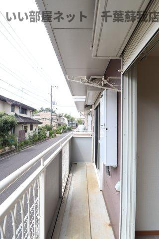 ウィステリアおゆみ野　Ｃのバルコニー|バルコニー付きです