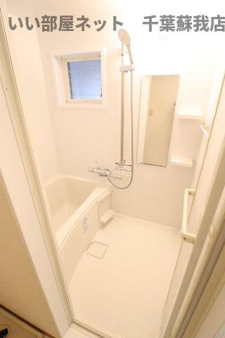 ウィステリアおゆみ野　Ｃの浴室|コンパクトで使いやすいお風呂です