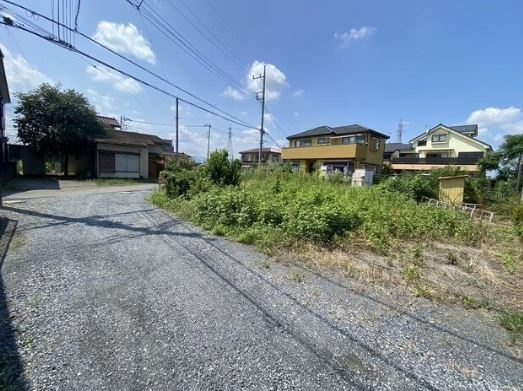 【土地】鶴ヶ島市町屋売地の前面道路含む現地写真