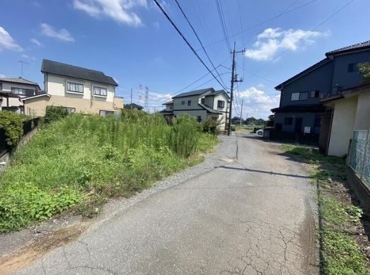 【土地】鶴ヶ島市町屋売地の前面道路含む現地写真