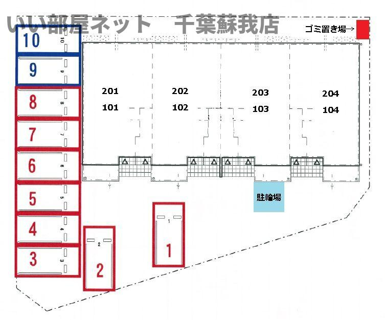プルメリアの駐車場
