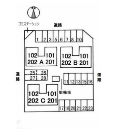 【区画図】 | ディアス山手 C棟