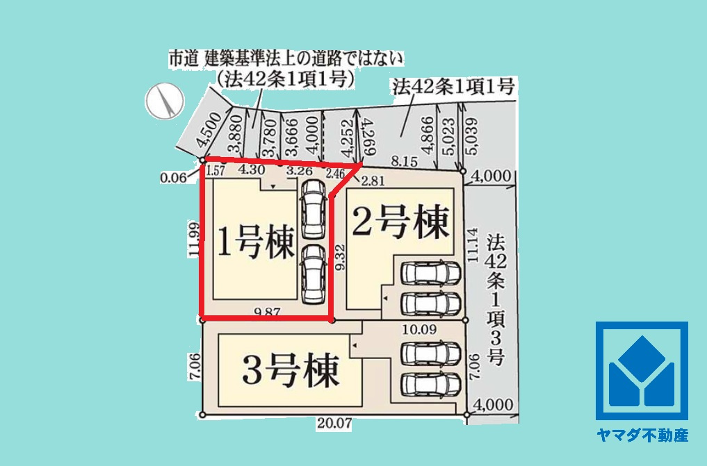 西宮市五月ケ丘　2期の区画図|ZEH水準の優れた断熱・省エネ性能を備えており、毎日の冷暖房効率を高めます。日々の暮らしに安心感をもたらす、気密性の高い住まいです。