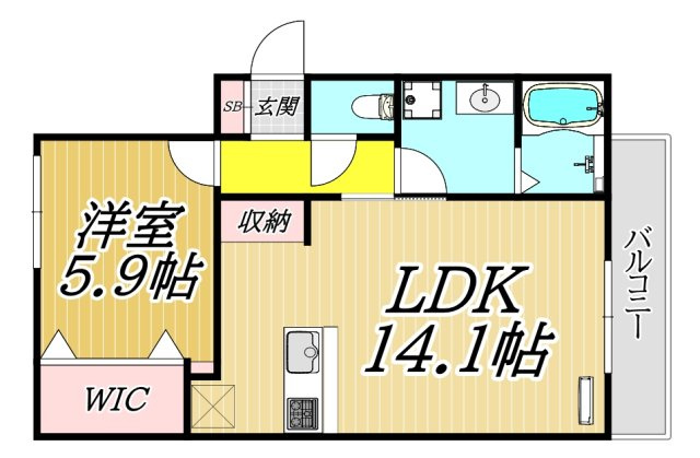 SUNBRIGHTEASTの間取り