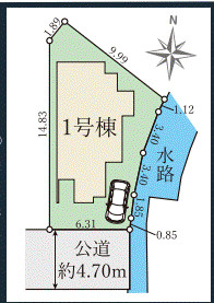 【区画図】 | Terrechez箕面市石丸１期 | 区画図