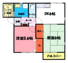 メゾンナカニシの間取り