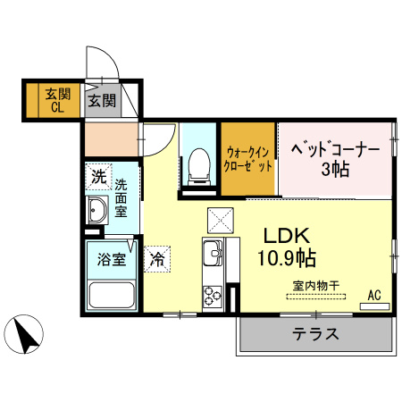 COCO BVLISSの間取り