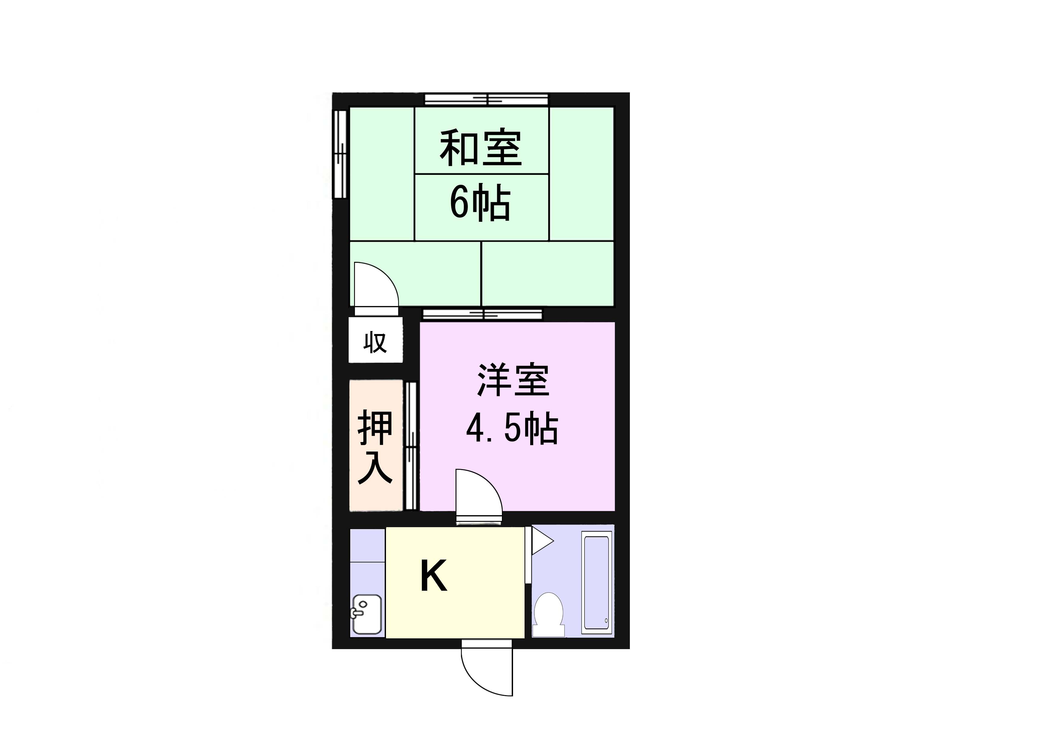中志津コーポの間取り