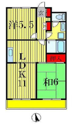 グランピニエール松戸の間取り