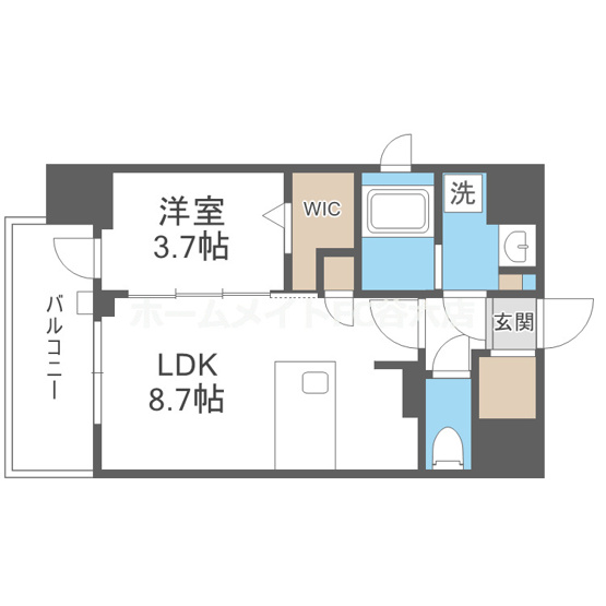 【間取り】 | プランドール新北野
