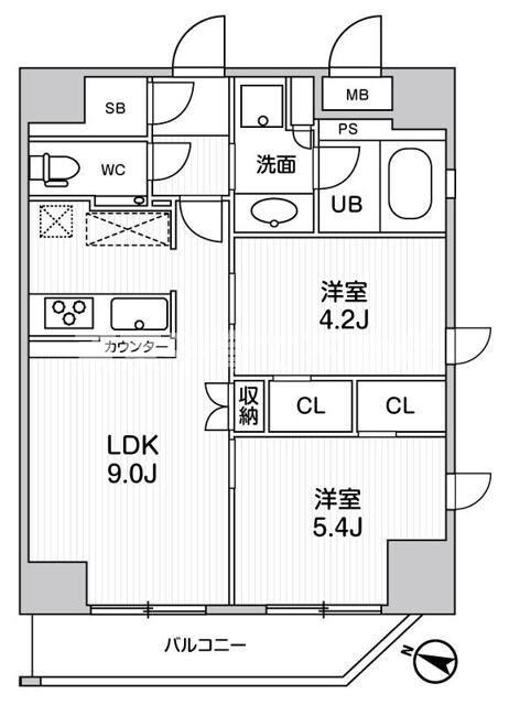 江戸川橋ステーションレジデンスの間取り